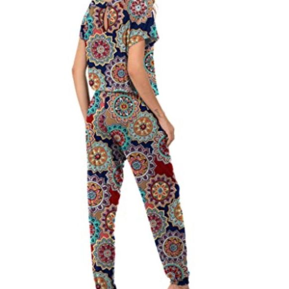 Womens Casual Jumpsuits with Pockets - Picture 5 of 5